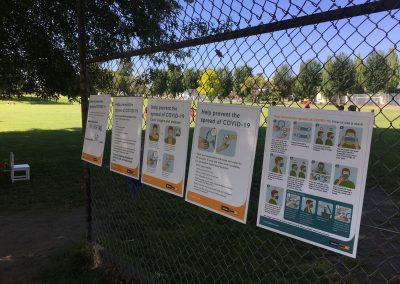 Frogs in the Park-Covid Safety Signage